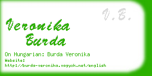 veronika burda business card